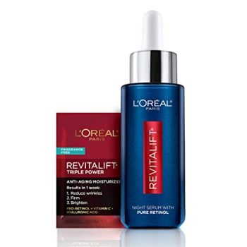 L?Oreal Paris Revitalift Derm Intensive Night Serum, 1 Fl Oz $22.52(Reg $30)