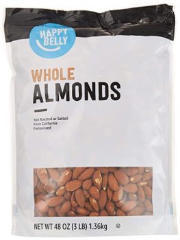 Amazon Brand Happy Belly Whole Raw Almonds, 48 Ounce $11.44 (Reg $15)