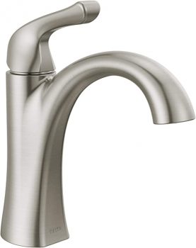 Delta Arvo Single Hole Brushed Nickel Bathroom Faucet $74.95(Reg $112)
