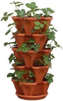 Amazon:  5-Pack Mr. Stacky 12 X 5.5″ Terracotta Plastic Planter For $33.99 (Was $59.95) + Free Shipping