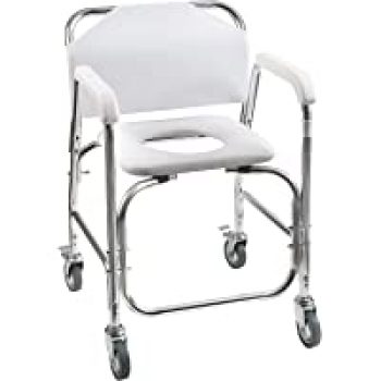 DMI Rolling Shower Chair, Commode, Transport Chair for $73.18( was $133.04 )