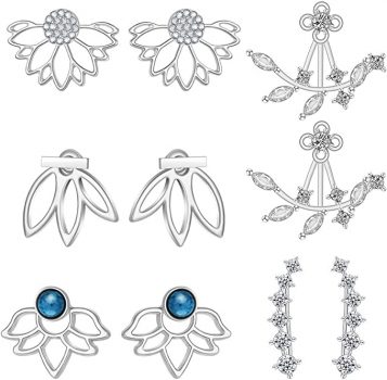 5 Pairs Lotus Flower Earrings For $9.90 + Free Prime Shipping.