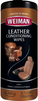 30CT Weiman Leather Cleaner & Conditioner Wipes W/UV Protection For $3.14 (Reg $6)