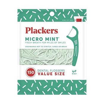 ?150-Count Plackers Dental Floss Micro Mint Picks ? $4.01 (Reg $8)