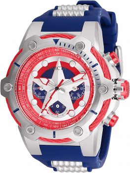 Invicta Captain America Men’S Quartz Blue Watch For $69.90 (Was $119.05) + Free Shipping