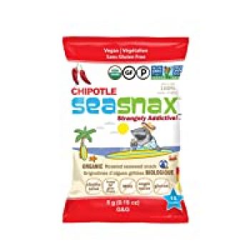 24-Pack SeaSnax Organic Roasted Seaweed Snack, Chipotle, 0.18-Oz for $22.33( was $36.33 )
