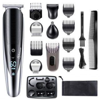 Hatteker Mens Hair Clipper Beard Trimmer Grooming kit