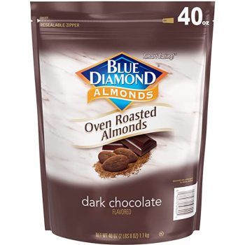 Amazon:  Blue Diamond Dark Chocolate Almond Snack Nuts Bag For $13.55 (Was $14.26) + Free Shipping