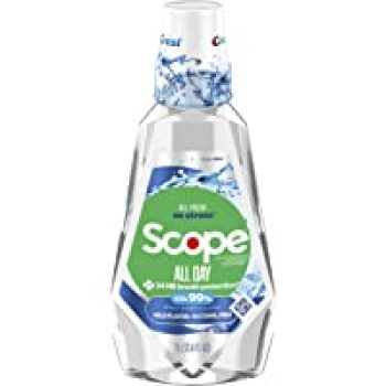 Crest Scope All Day Mouthwash Alcohol Free Mild Flavor 1L