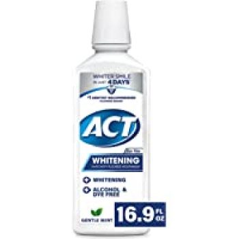 ACT Whitening + Anticavity Fluoride Mouthwash 16.9 Fl Oz
