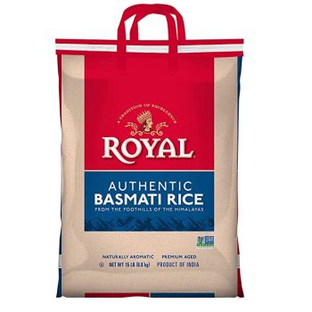 Amazon:  15-Pound Authentic Royal Basmati Rice Bag For $14.24 + Free Prime Shipping