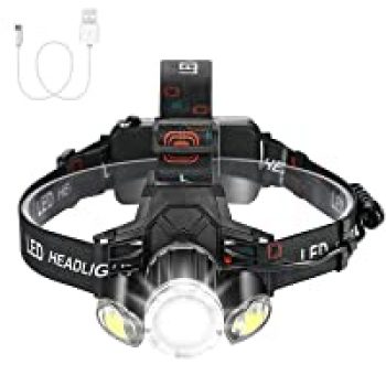 Consciot 1000LM Bright Zoomable Headlight w/T6 LED, 4 Light Modes for $14.40( was  )