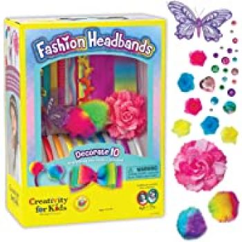Creativity for Kids Fashion Headbands Craft Kit, 10 Accessories