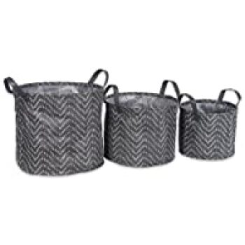 3 Piece DII Collapsible Waterproof Chevron Laundry Bins for $9.23( was  )