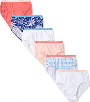 Amazon:  6-Pack Hanes Girls’ Cotton Brief For $5.97 (Was $9.99) + Free Prime Shipping