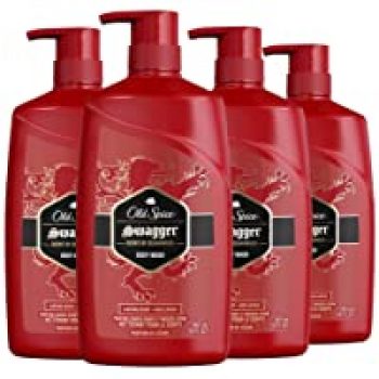 4-Pack Old Spice Red Zone Swagger Scent Body Wash for Men 30oz for $22.37( was $31.96 )