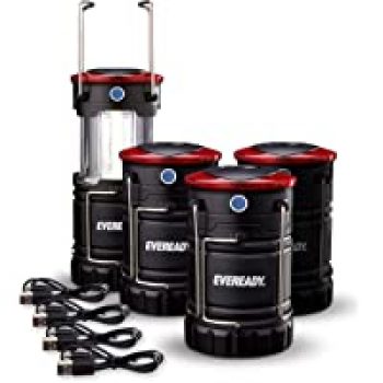 4-Pack Eveready LED Camping Lanterns