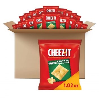 40Pk Cheez-It Baked Snack Cheese Crackers White Cheddar 1.02oz For $13.59 (Reg $17)