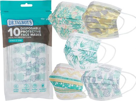 Dr. Talbot’S Disposable Teen Face Masks ONLY $2.81 + Free Prime Shipping.