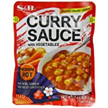 10PK S&B Curry Sauce with Vegetables Medium Hot 7.4oz for $12.35( was  )