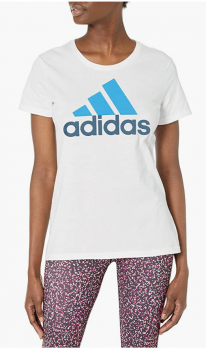 Adidas Womens Badge Of Sport Tee For $10.00(Reg $25)