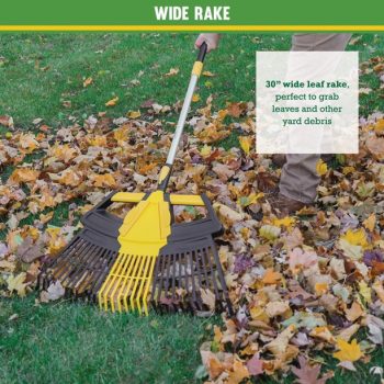 Expert Gardener 3-In-1 Leaf Rake, Functions As 30in Leaf Rake For $19.97 (Was $29.97)