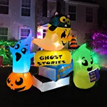 Amazon: BLOWOUT FUN 5 FT Halloween Inflatable Spooky Ghosts for $32.19( was  )