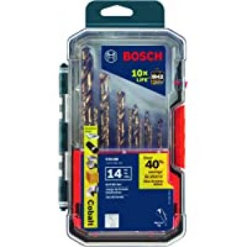 Amazon: BOSCH CO14B 14 Pc. Cobalt M42 Drill Bit Set for $27.41( was $144.79 )