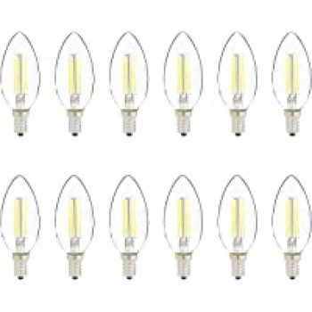 Amazon.com: 12-PK Amazon Basics 60W Equivalent, Clear, Daylight, LED Light Bulb for $7.00( was $27.99 )
