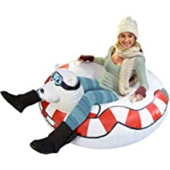 Amazon.com: GoFloats Winter Snow Tube Inflatable Sled for $13.79( was $39.99 )