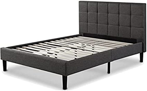 ZINUS Lottie Upholstered Standard Bed Frame Queen