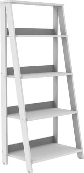 Walker Edison Sophia Modern 4 Shelf Ladder Bookcase, 55-Inch