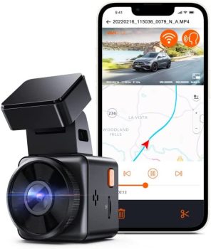 Vantrue E1 Lite 1080P WiFi Mini Dash Cam with GPS and Speed