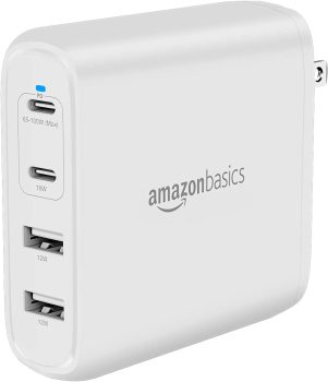 Amazon Basics 100W Four-Port GaN Wall Charger