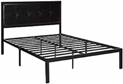 Zinus Cherie Faux Leather Classic Platform Bed Frame Full