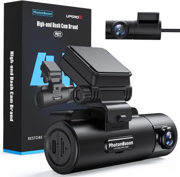 Upgrow PB22 Dual Dash Camera with Front 4K Camera