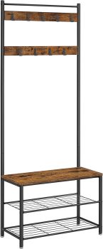 Vasagle Coat Rack Hall Tree with Shoe Storage Bench