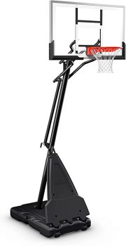 Spalding 54-in Acrylic Screw Jack Portable Basketball Hoop System