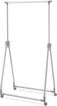 Whitmor Foldable Garment Rack Rolling Clothes Hanger