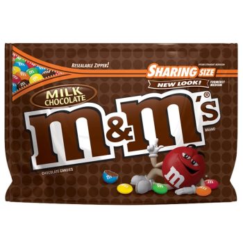 12-Pack M&M’S Milk Chocolate Candy Sharing Size 10.7-Ounce Bag