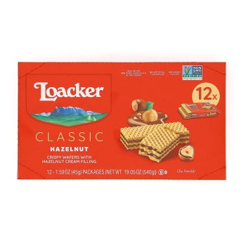 Loacker Premium Hazelnut Wafer Cookies, 1.59 Ounce, 12-Pack