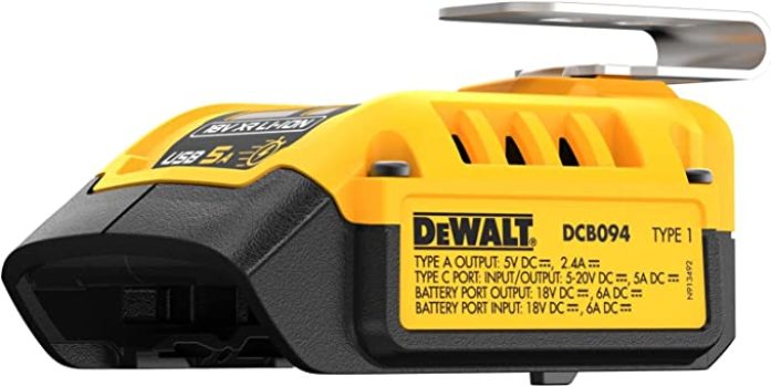 DeWalt DCB094K Battery Charger and USB Wall Charging Kit