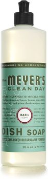 2-PK Mrs. Meyers Liquid Dish Soap, Biodegradable Formula 16oz