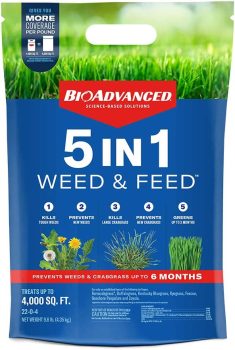 BioAdvanced 5 In 1 Weed and Feed 9.6LB
