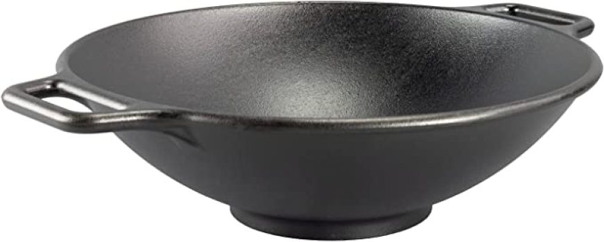 Lodge BOLD 14 Inch Seasoned Cast Iron Wok Cookware