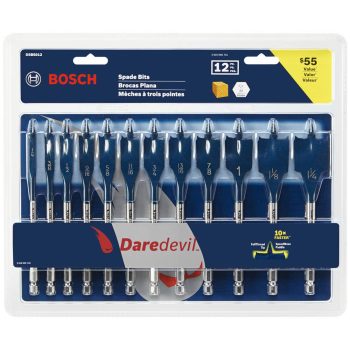 Bosch DSB5012 Daredevil 12-Pcs Spade Bit Drill Bit Set