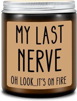 Homsolver My Last Nerve Classic Jar Scented Candles 7-Oz
