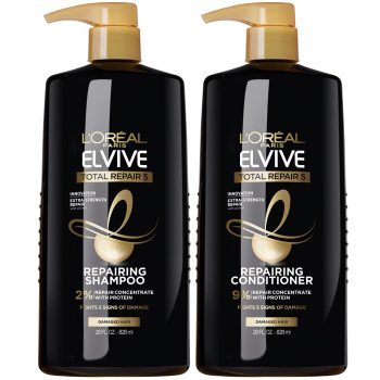 4pk LOreal Paris Elvive Total Repair 5 Repairing Shampoo & Conditioner