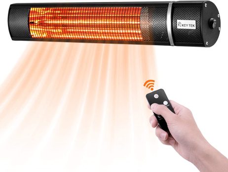 Key Tek Waterproof Wall-Mounted Infrared Patio Heater