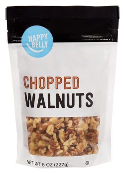 Amazon Brand Happy Belly Chopped Walnuts, 8 Ounce